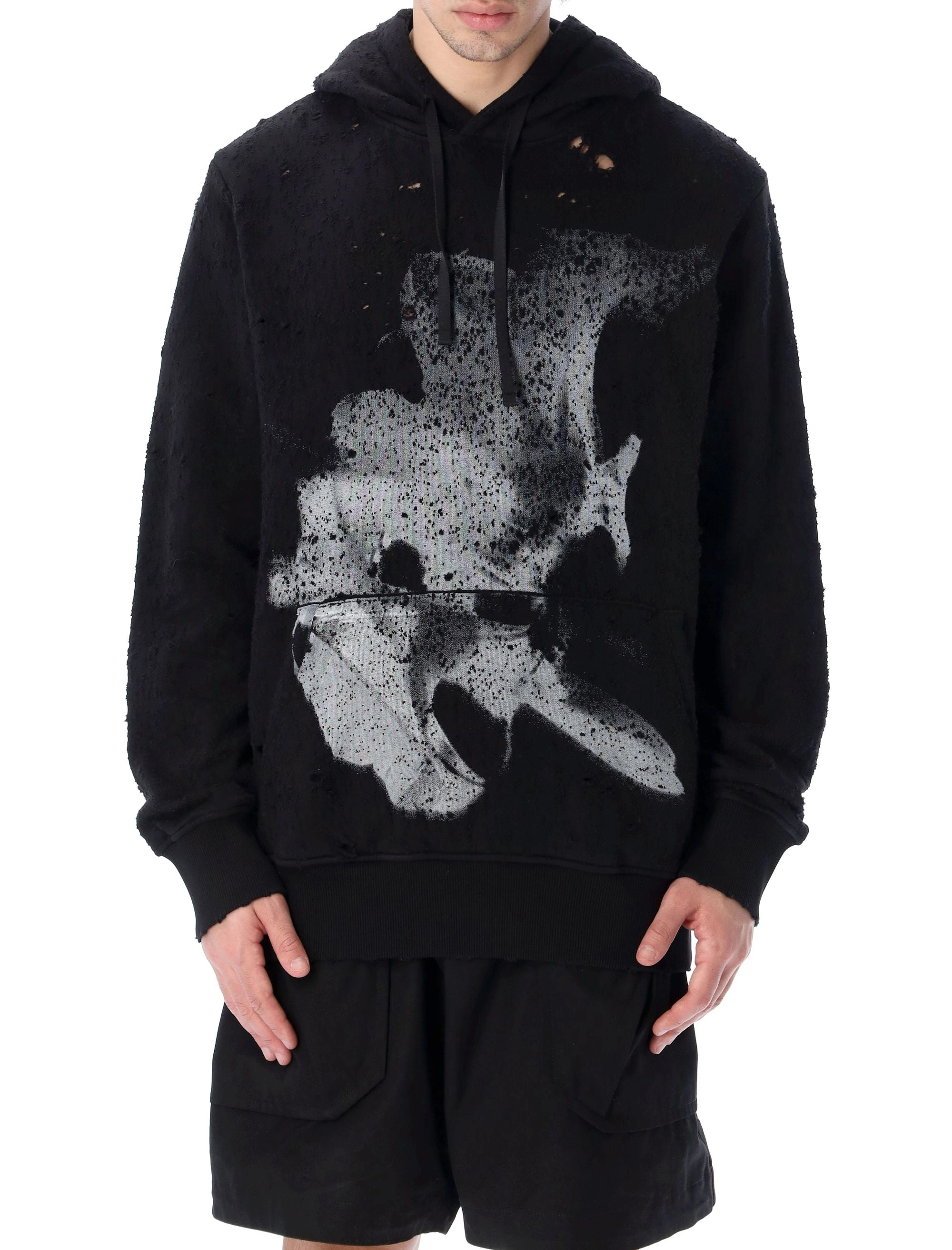 1017 ALYX 9SM Distressed Drawstring Hoodie
