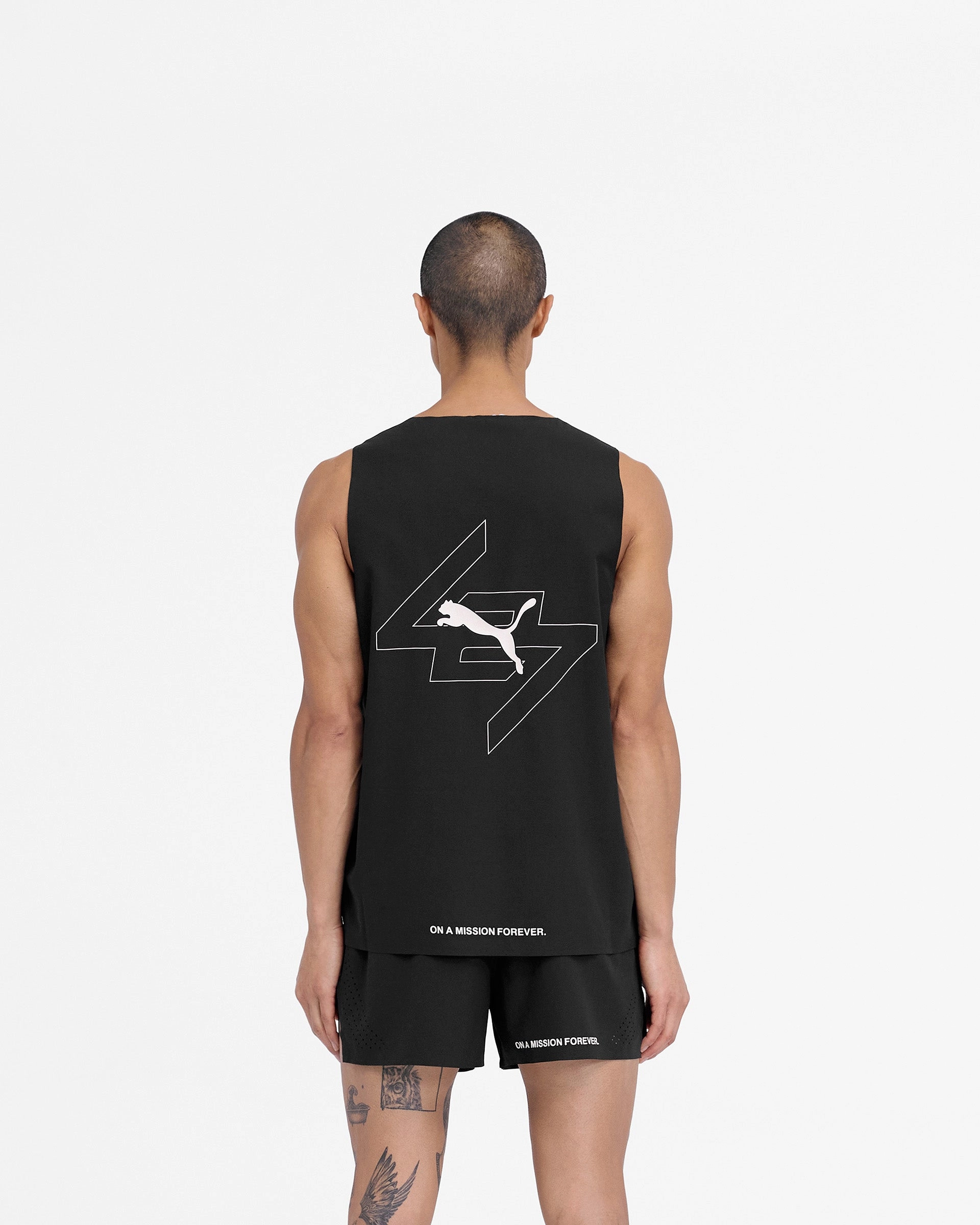 247 X Puma Oversized Tank - Black