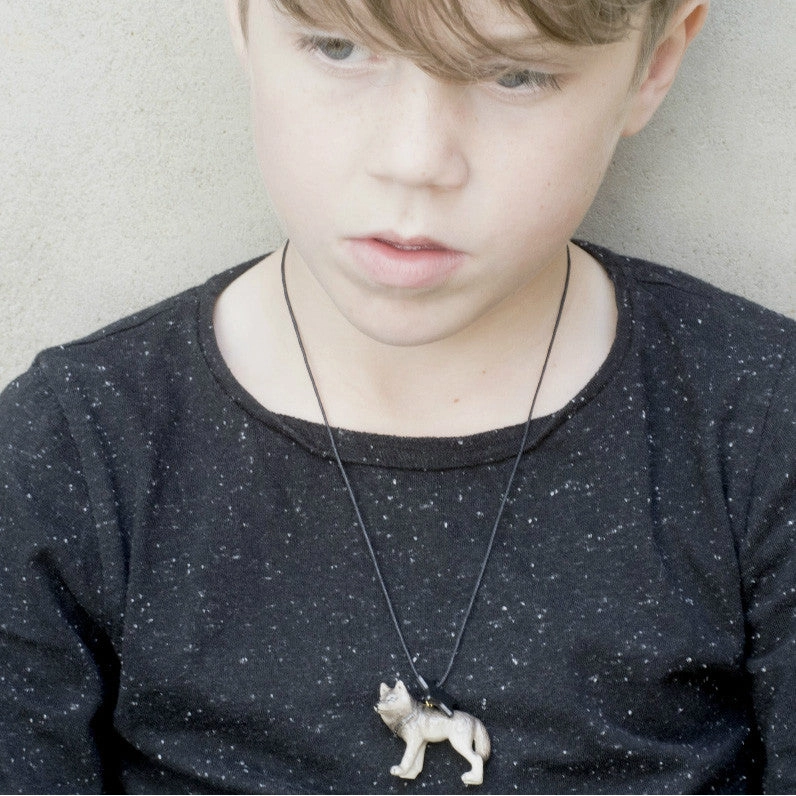 A Mini Penny Wolf Necklace