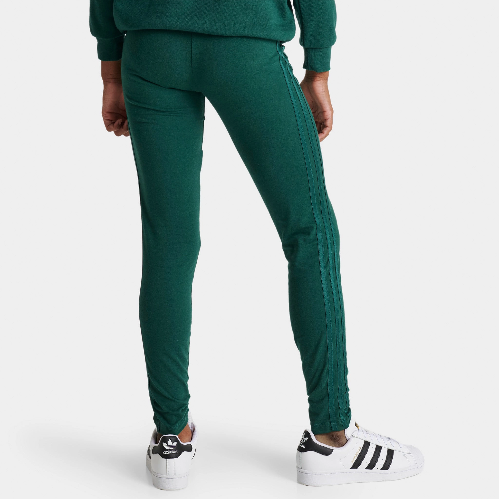 adidas Originals Junior Girls' Collegiate High-Waisted Leggings / Collegiate Green