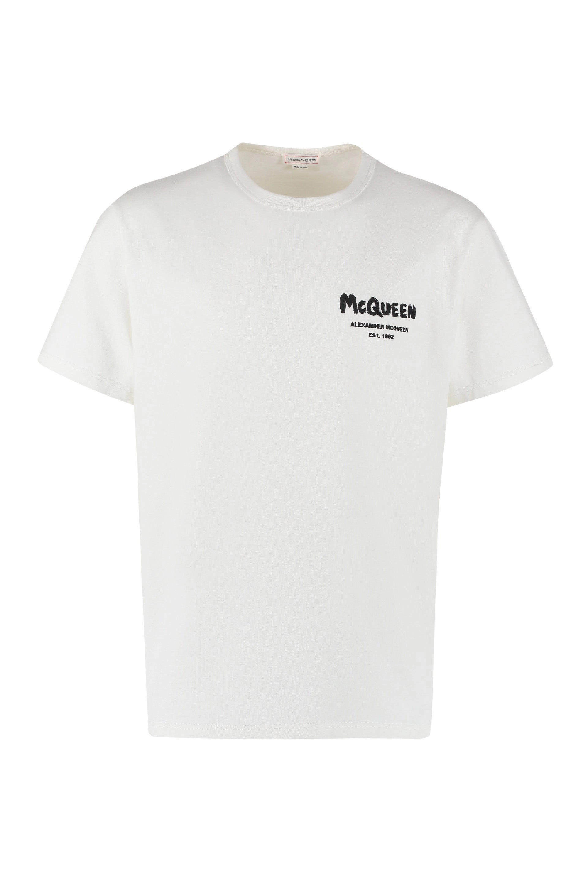 Alexander McQueen Logo Printed Crewneck T-Shirt