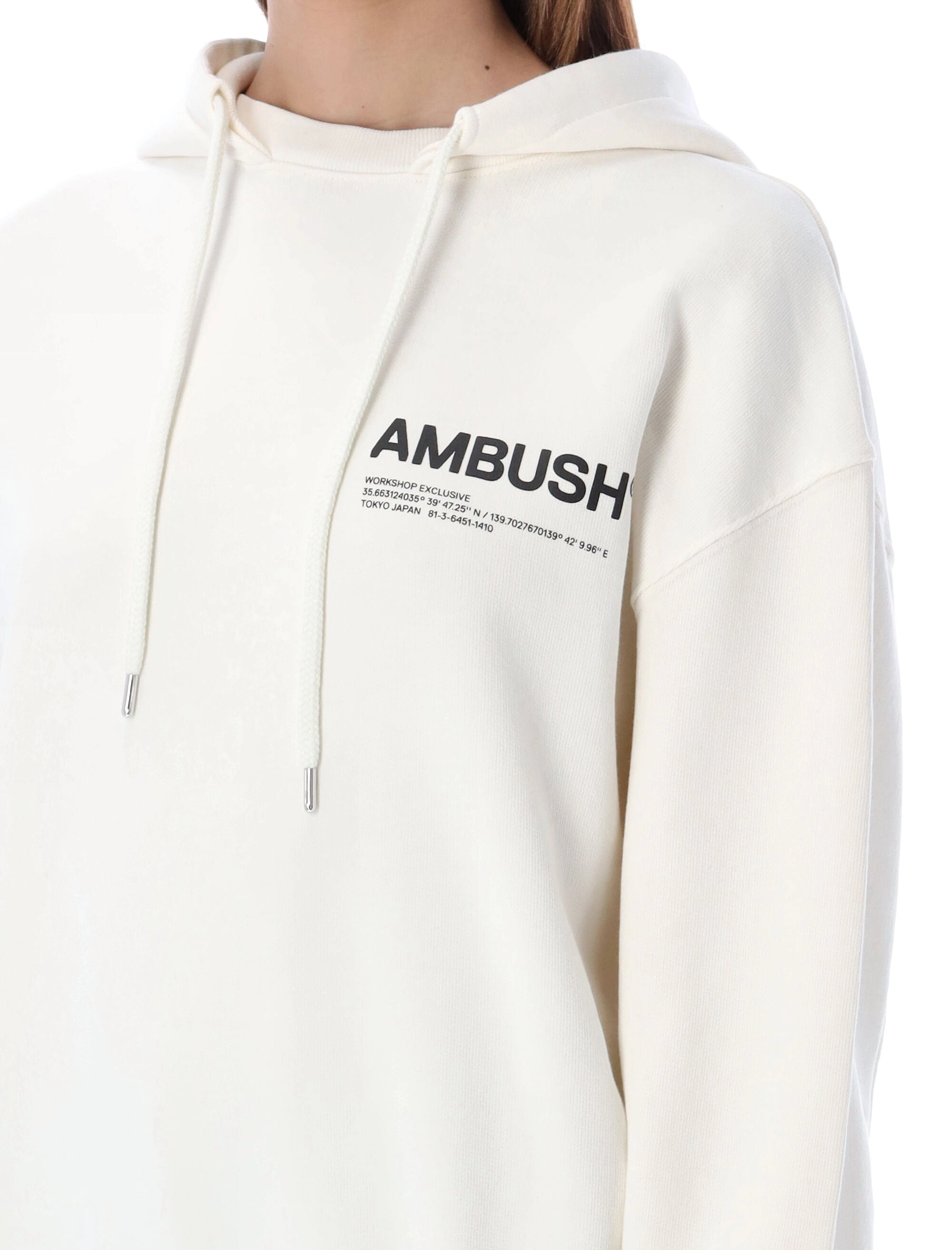 Ambush Logo Printed Drawstring Hoodie