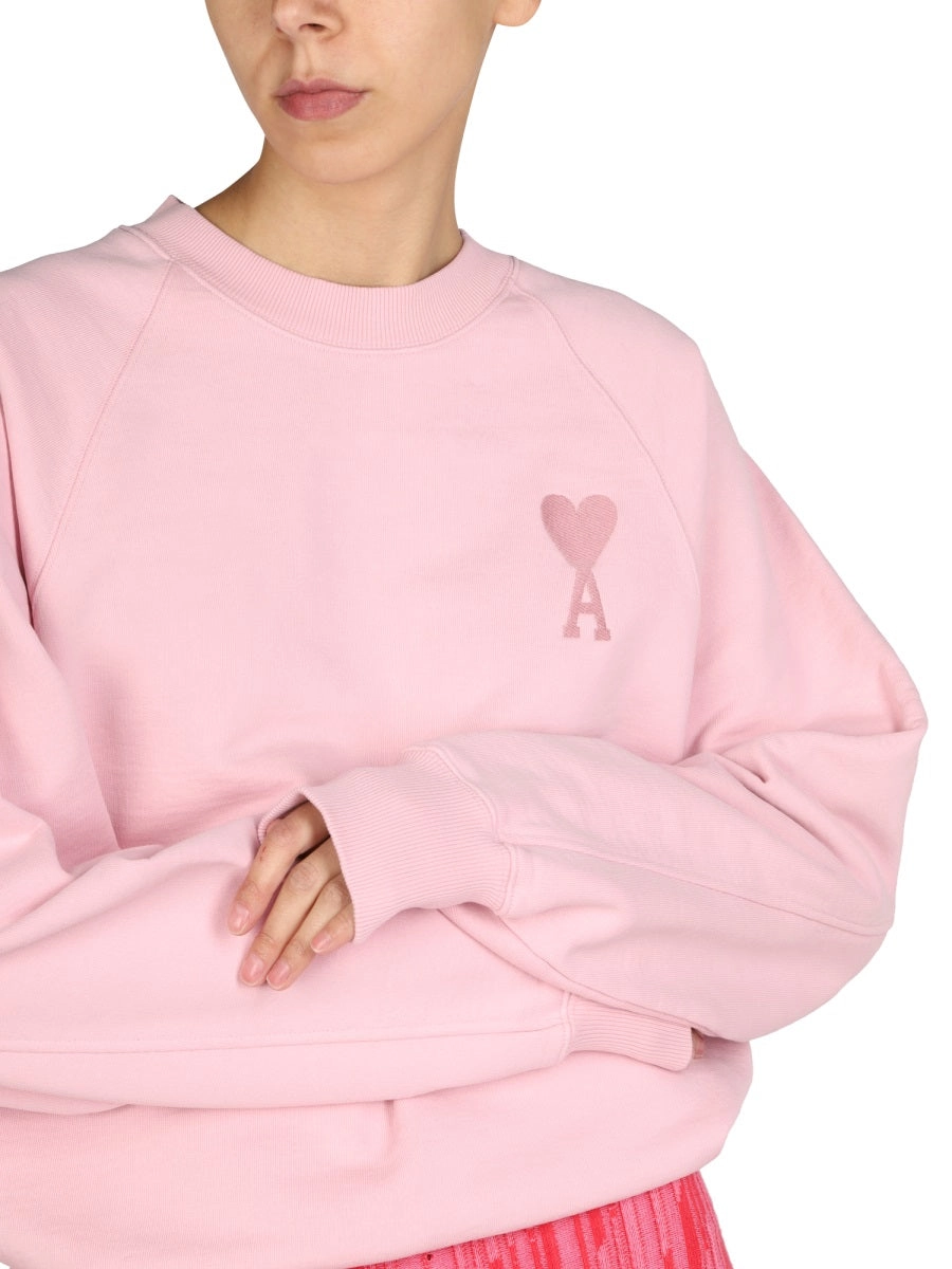 AMI De Coeur Long-Sleeved Crewneck Sweatshirt