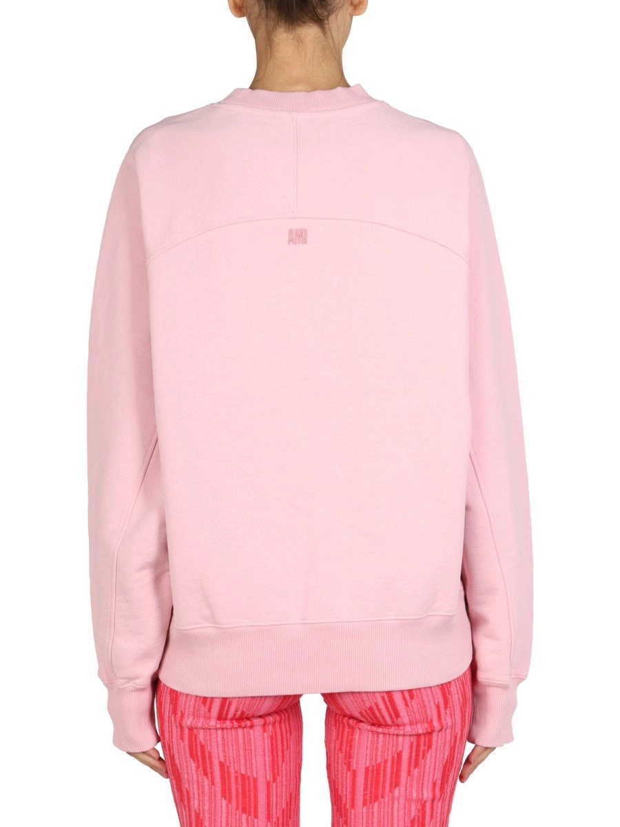 AMI De Coeur Long-Sleeved Crewneck Sweatshirt