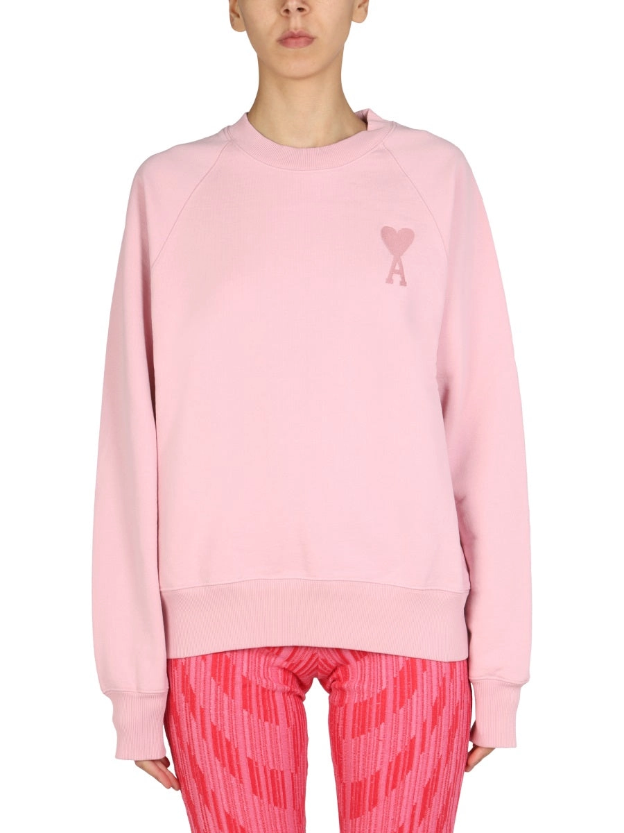 AMI De Coeur Long-Sleeved Crewneck Sweatshirt