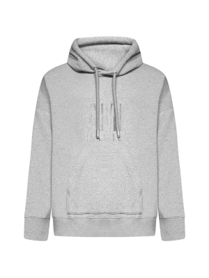 AMI Logo Printed Drawstring Hoodie