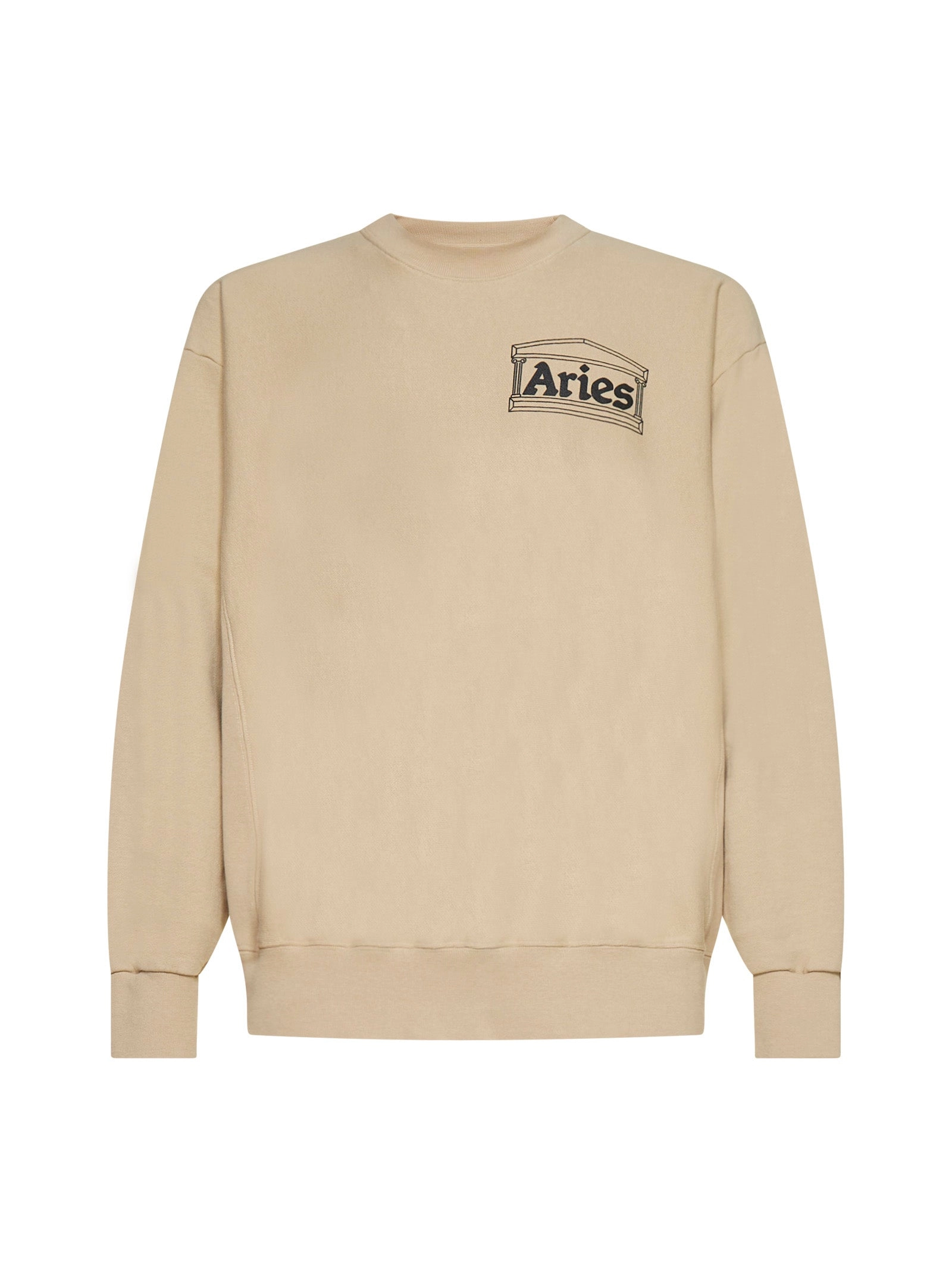Aries Logo Printed Crewneck Sweatshirt