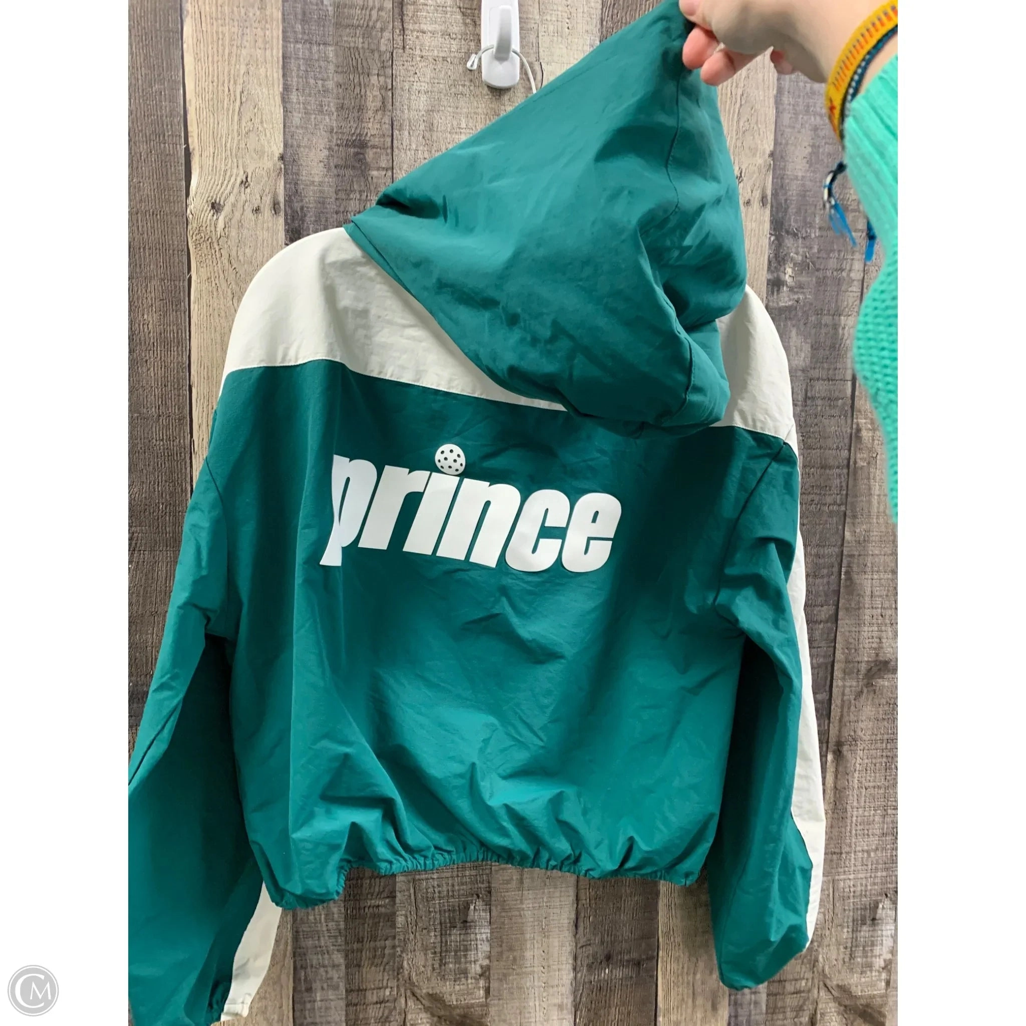 Athletic Jacket By Cme In Green, Size: L