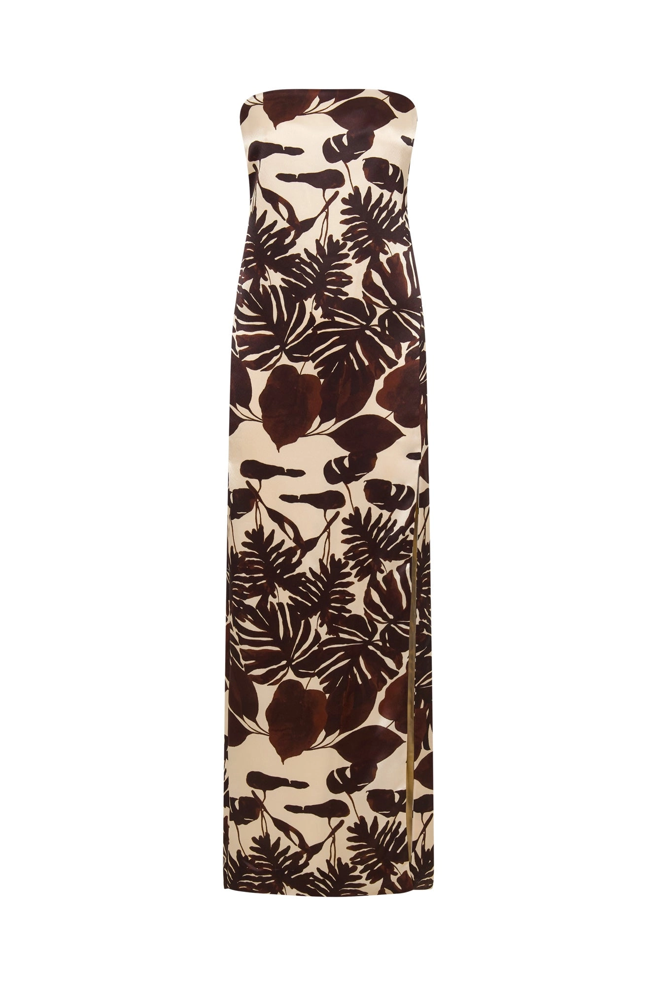 Axelie Strapless Gown - Dark Chocolate Segovia