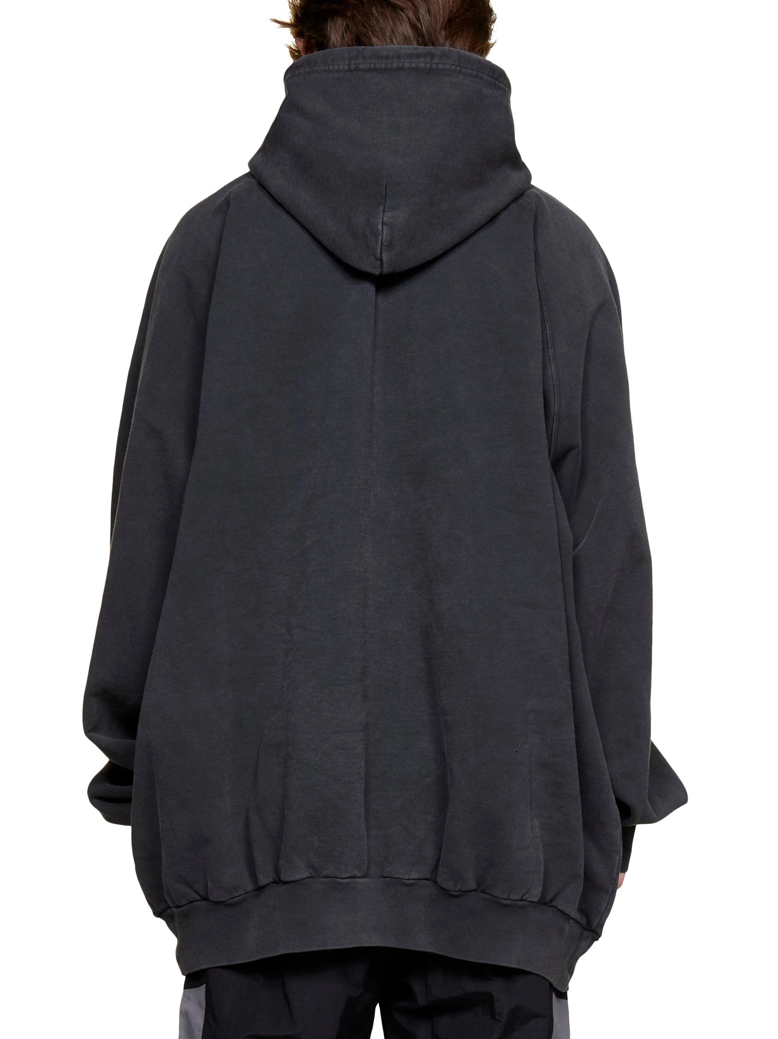 Balenciaga Logo Detailed Drawstring Hoodie