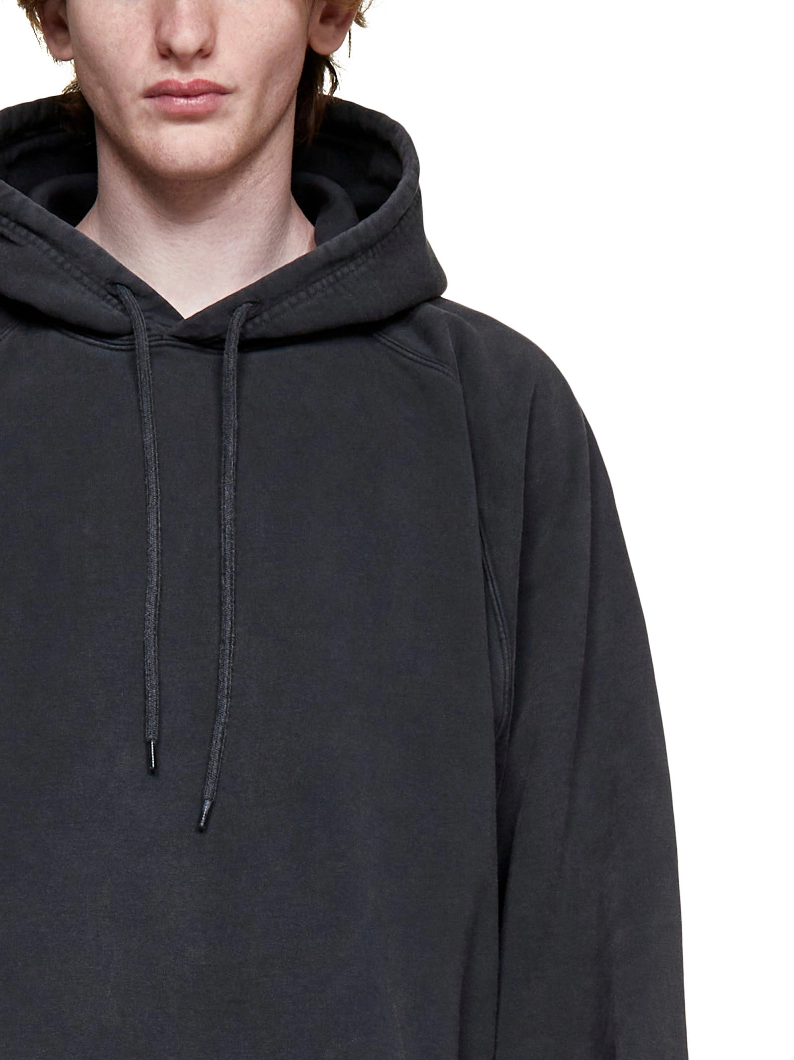 Balenciaga Logo Detailed Drawstring Hoodie