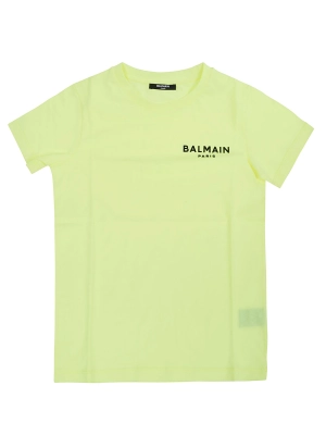 Balmain Kids Logo Printed Crewneck T-Shirt