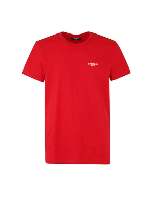 Balmain Logo Printed Crewneck T-Shirt