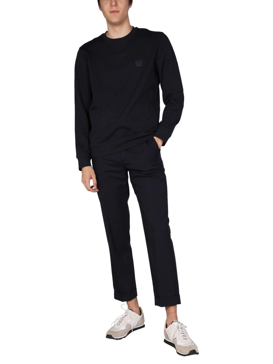 Boss Hugo Boss Logo Patch Crewneck Sweatshirt
