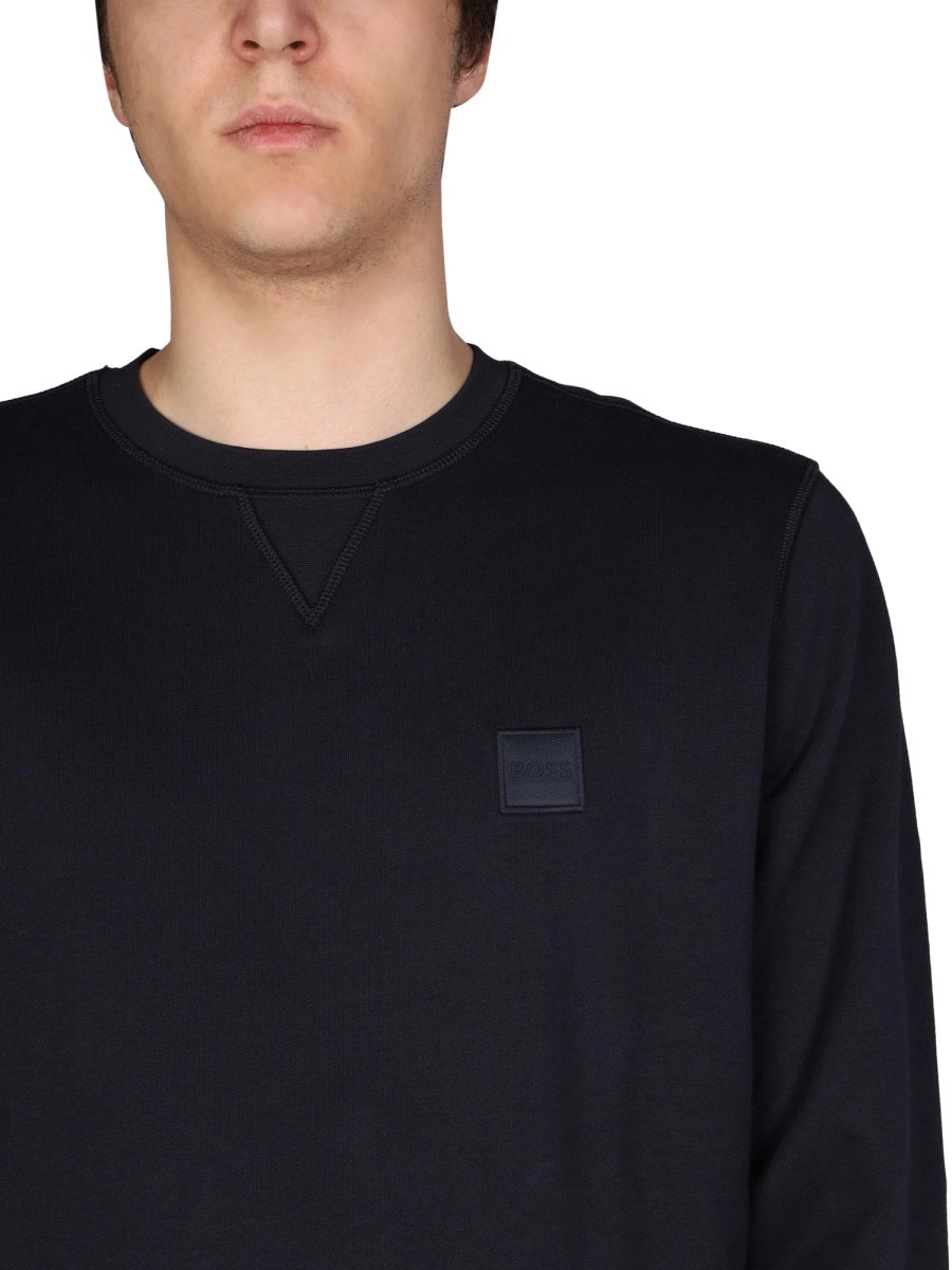 Boss Hugo Boss Logo Patch Crewneck Sweatshirt