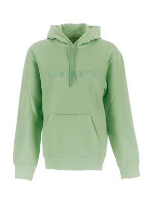 Carhartt Logo Embroidered Drawstring Hoodie