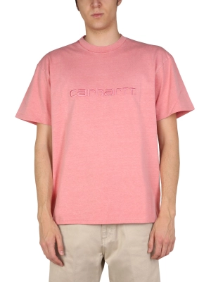 Carhartt WIP Logo Embroidered Crewneck T-Shirt