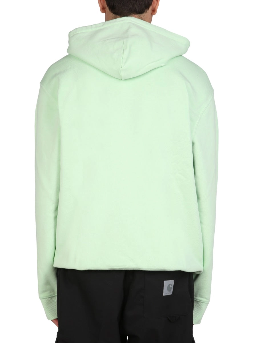 Carhartt WIP Logo Embroidered Drawstring Hoodie