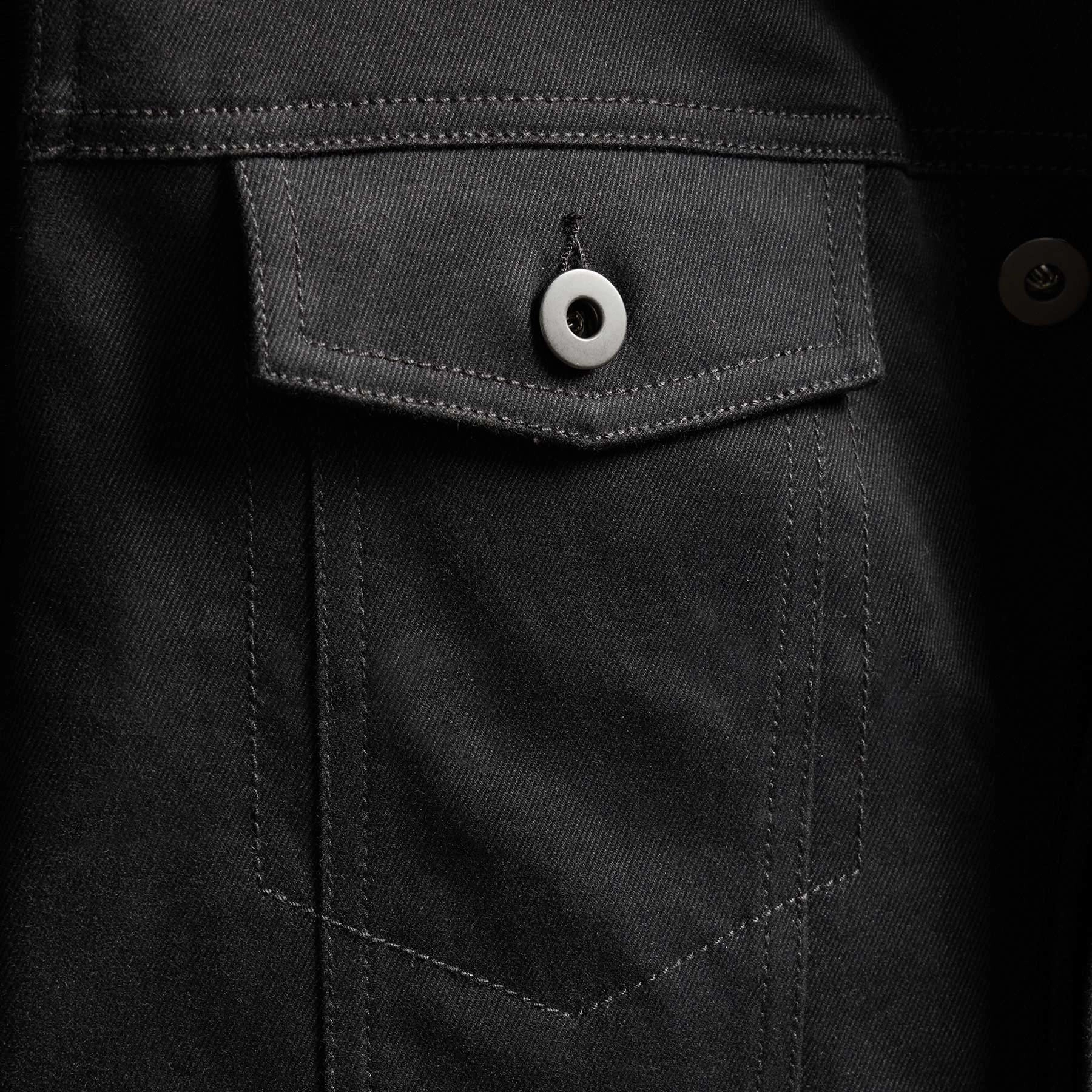 Cashmere Touch Cotton Jacket - Black