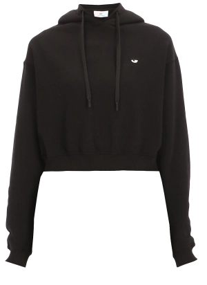 Chiara Ferragni Logo Printed Cropped Hoodie