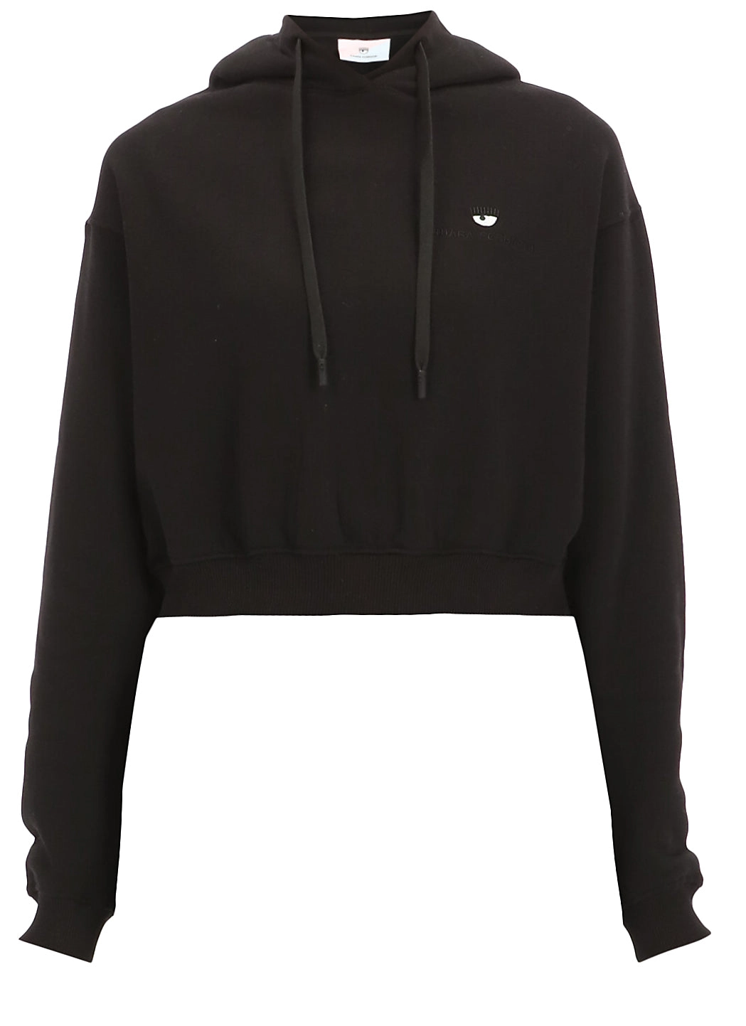 Chiara Ferragni Logo Printed Cropped Hoodie