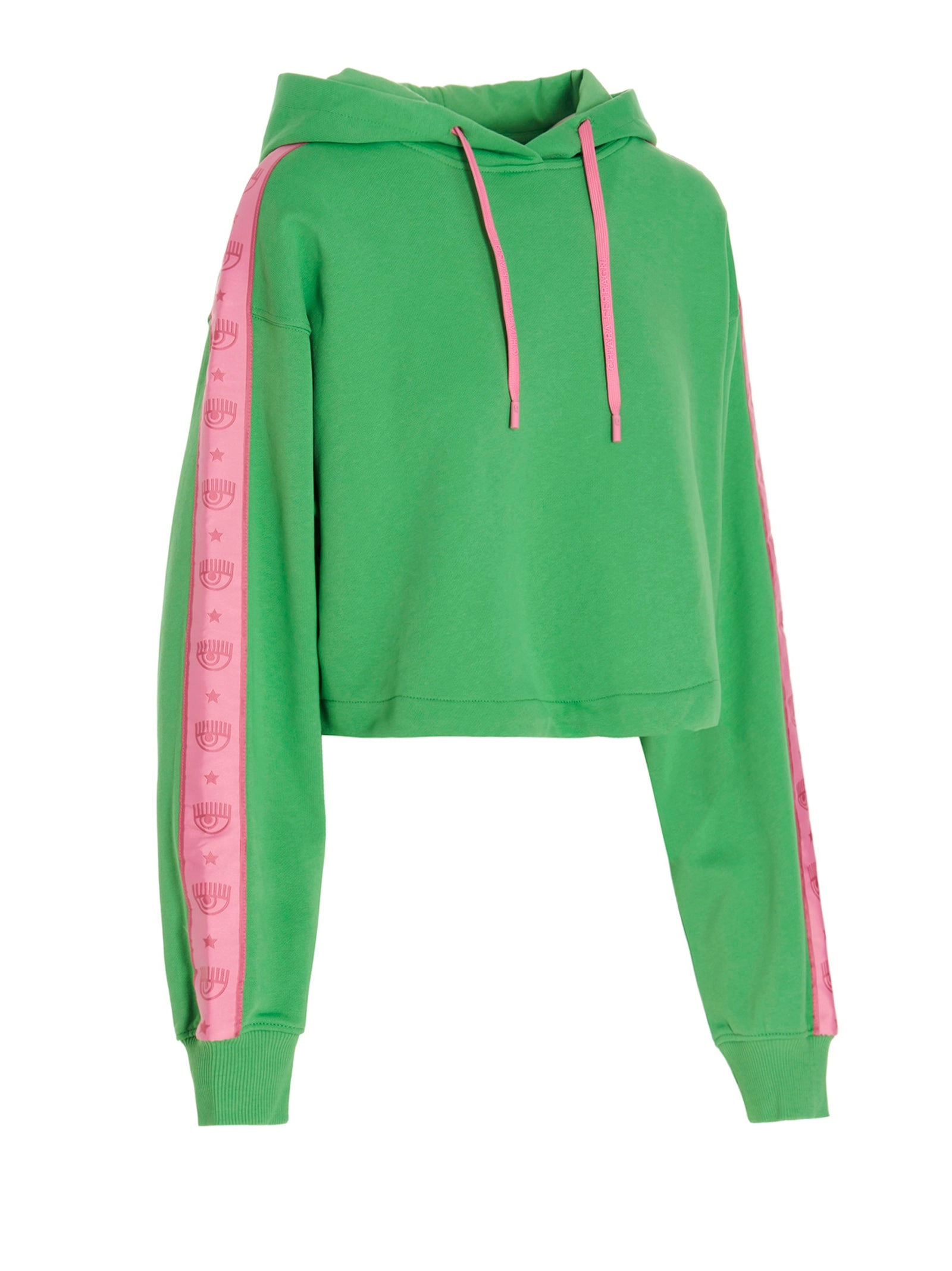 Chiara Ferragni Logo-Tape Drawstring Hoodie