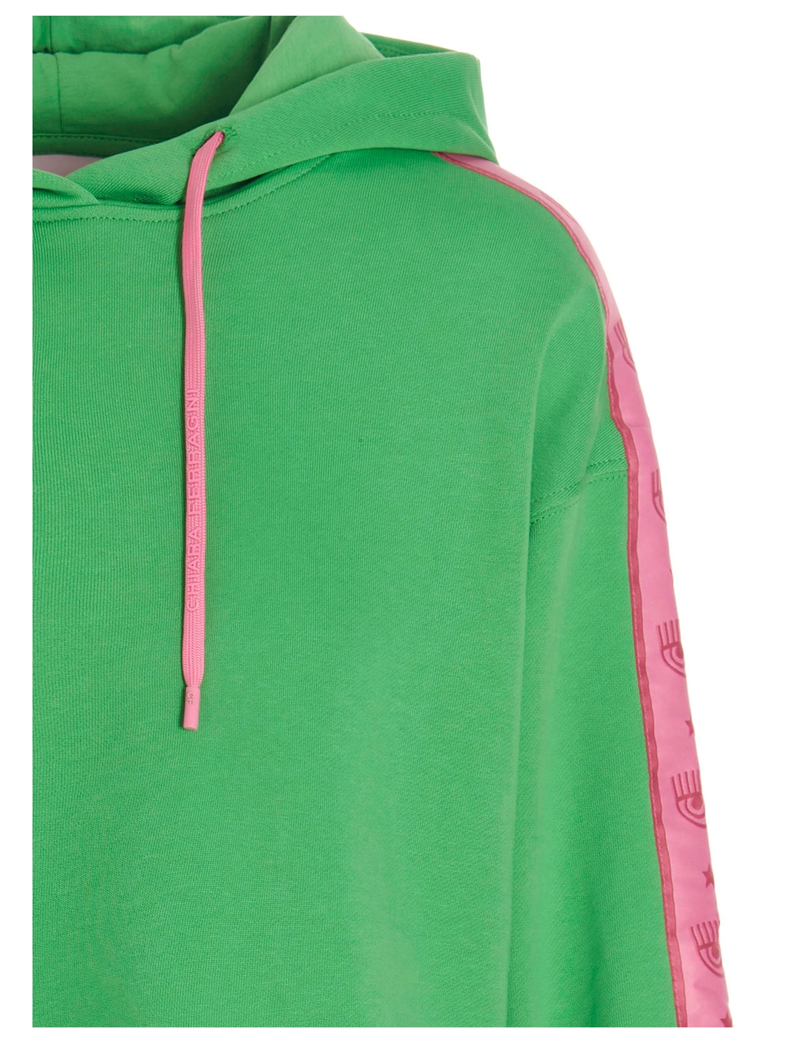 Chiara Ferragni Logo-Tape Drawstring Hoodie