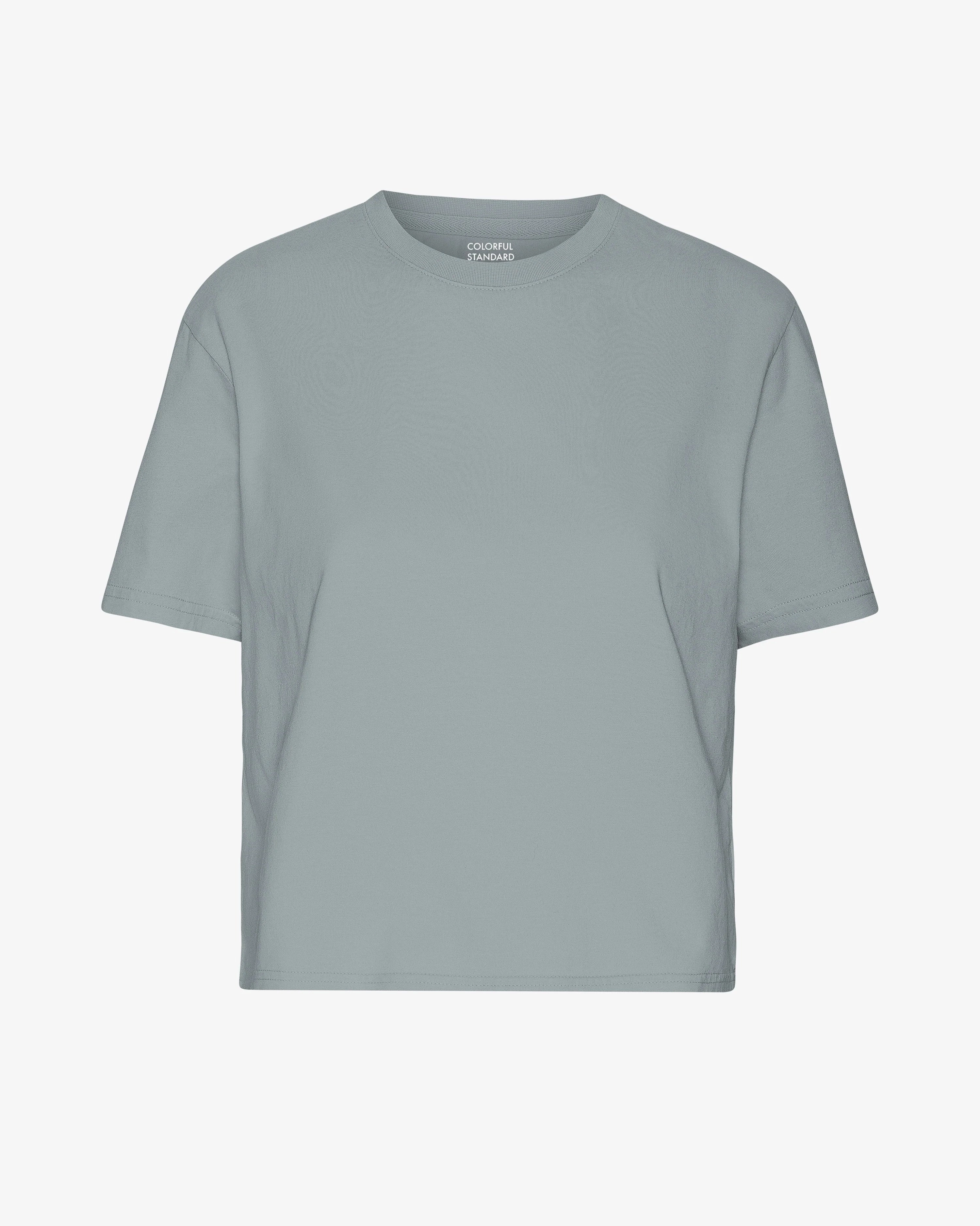 COLORFUL STANDARD - T SHIRT BOXY COURT - BLEU ACIER