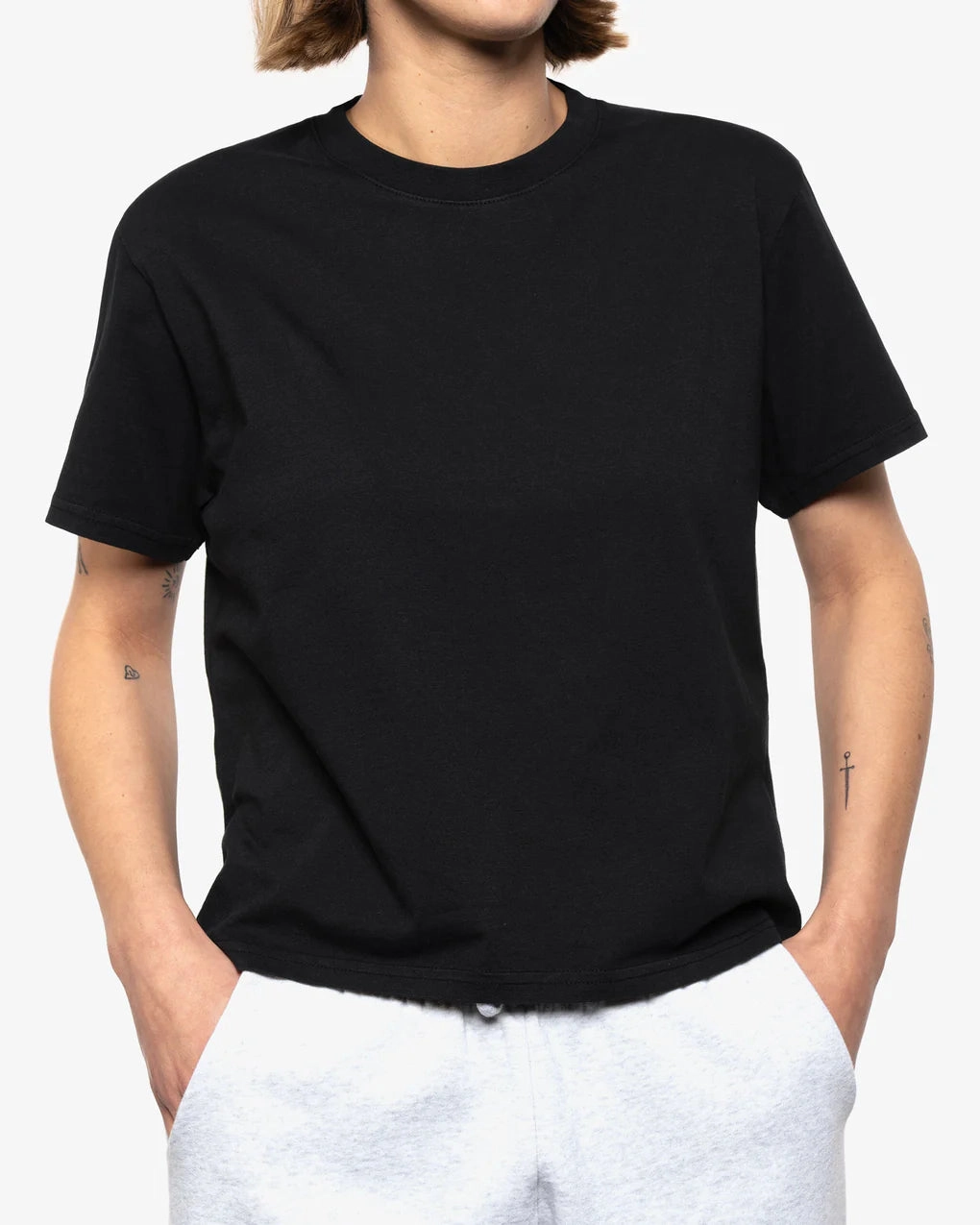 COLORFUL STANDARD - T SHIRT BOXY COURT - NOIR