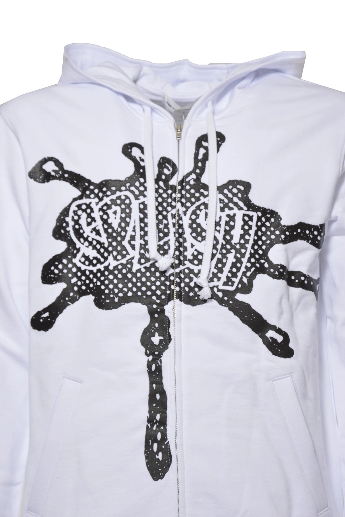 Comme des Garçons Shirt Logo Printed Drawstring Hoodie