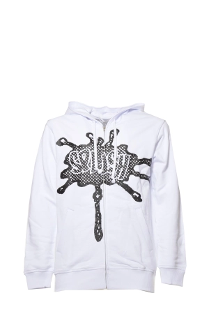 Comme des Garçons Shirt Logo Printed Drawstring Hoodie