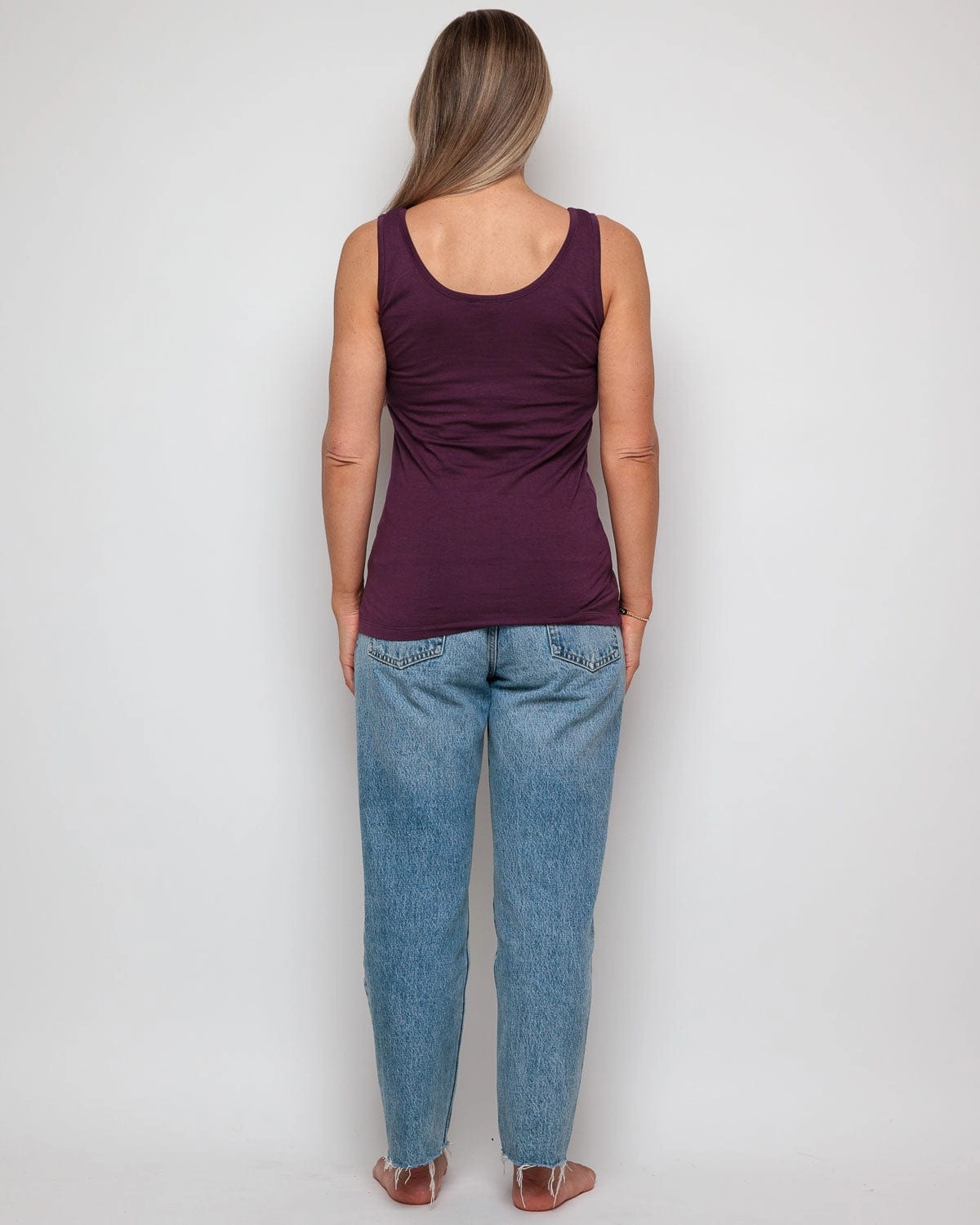 Cotton Vest | Plum