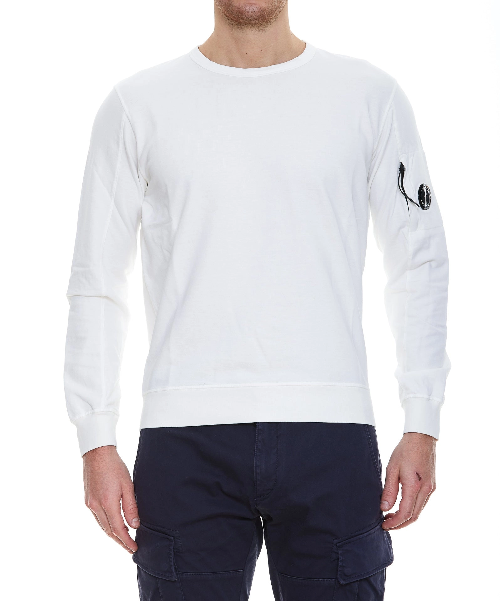 C.P. Company Logo Patch Crewneck Sweatshirt