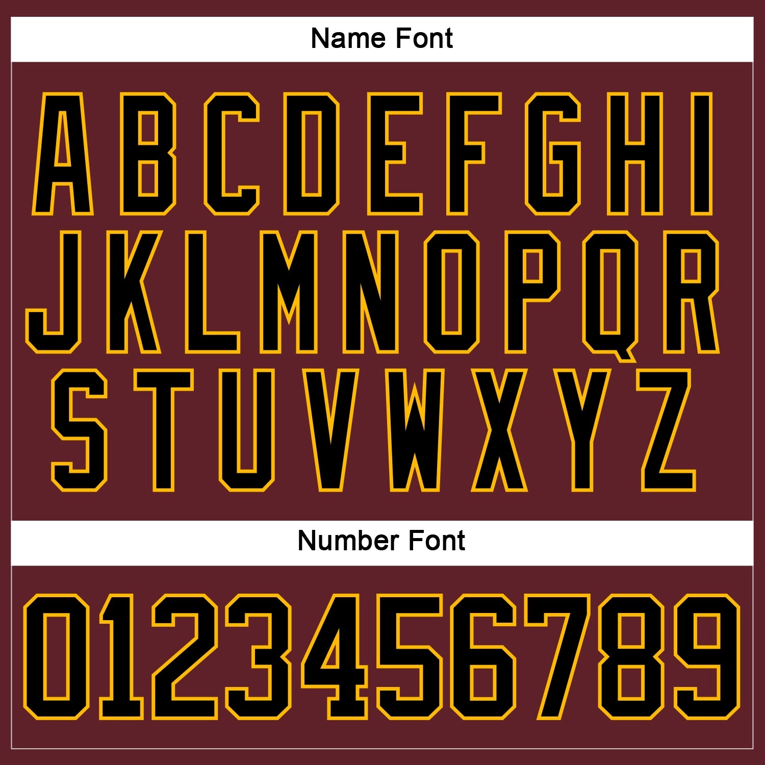 Custom Burgundy Black-Gold Hockey Jersey