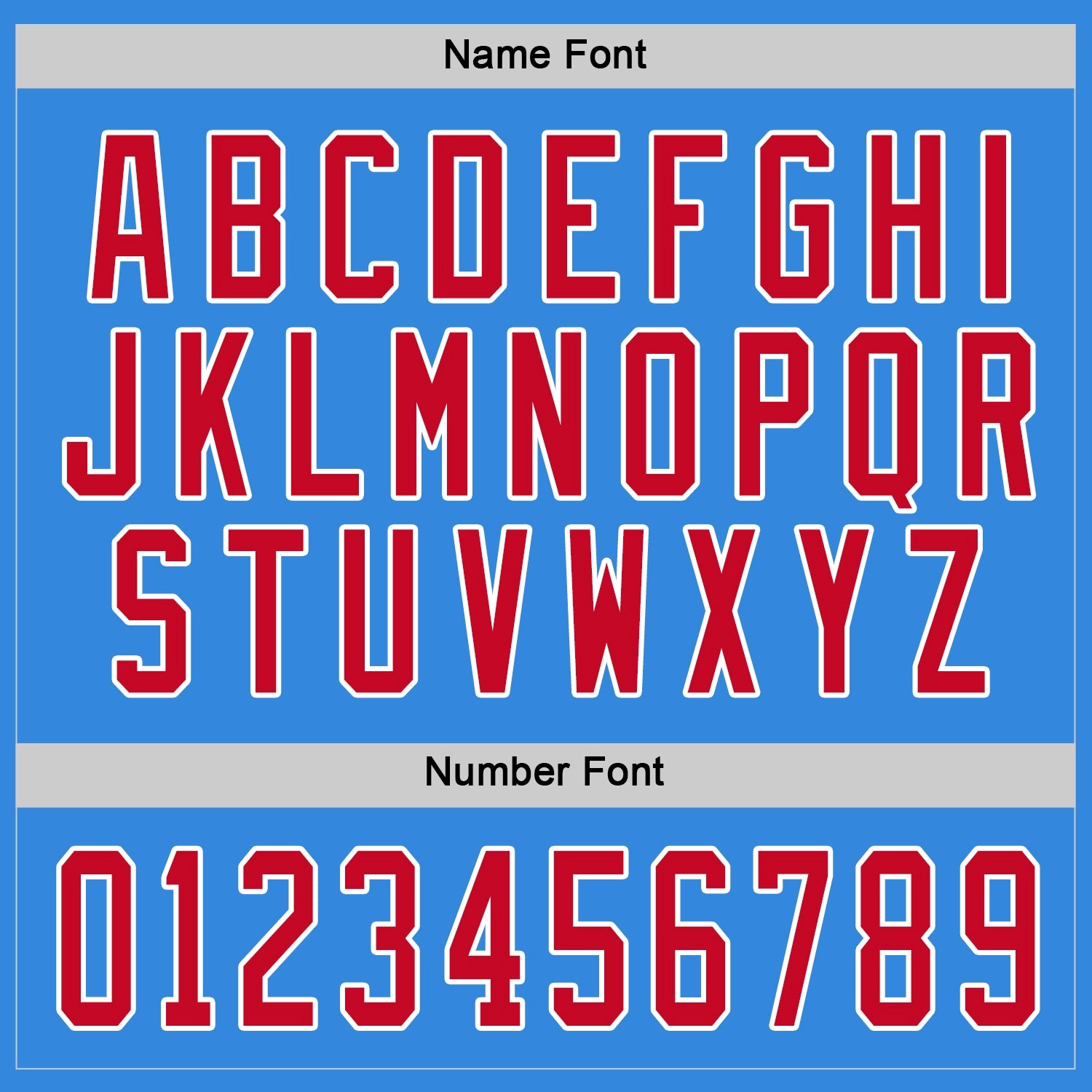 Custom Powder Blue Red-White Hockey Jersey