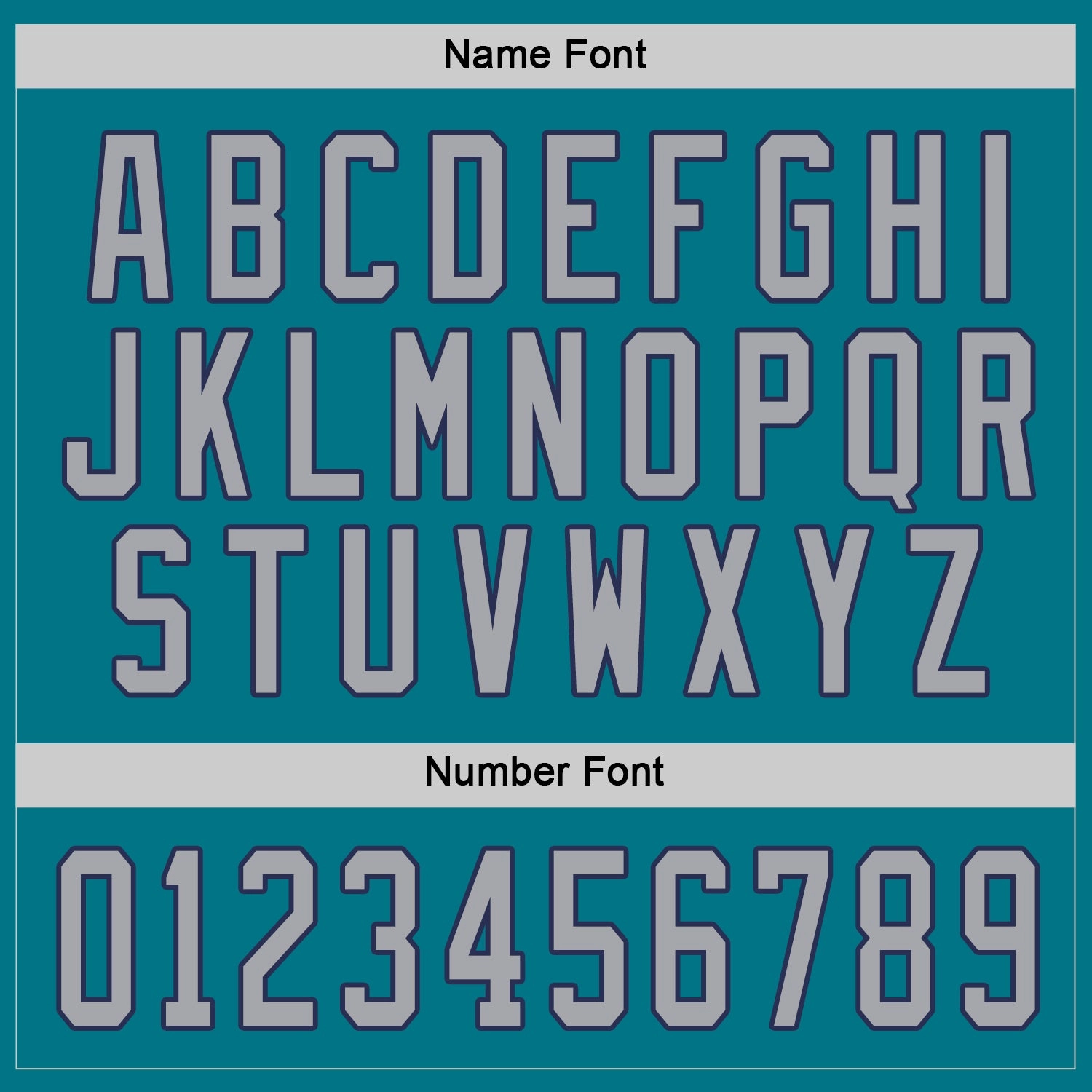 Custom Teal Gray-Navy Hockey Jersey