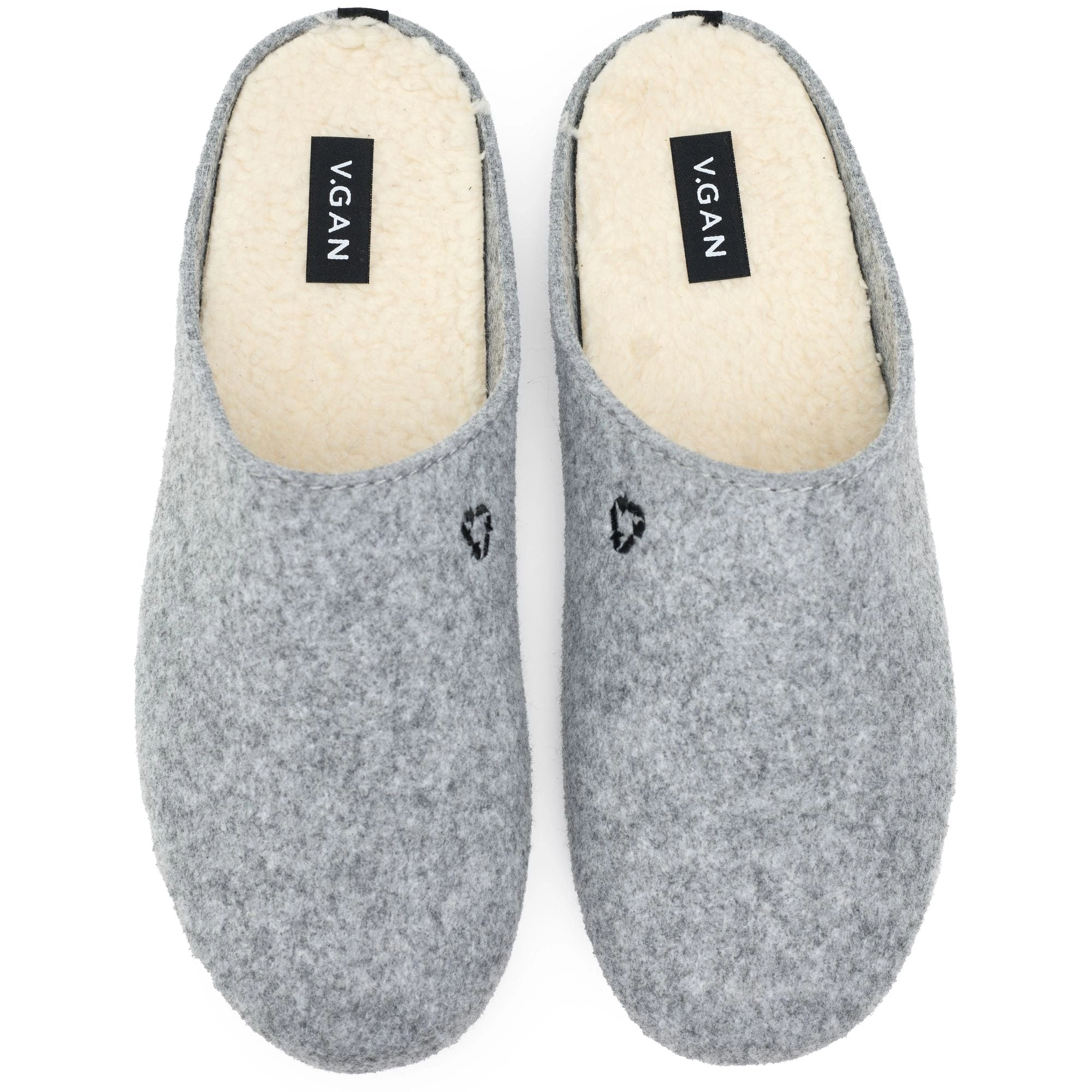 Date Men's Vegan Mule Slippers | Light Grey