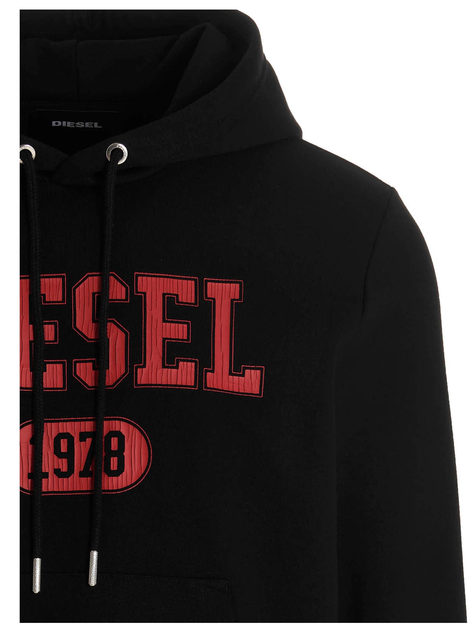 Diesel S-Ginn Logo Printed Hoodie