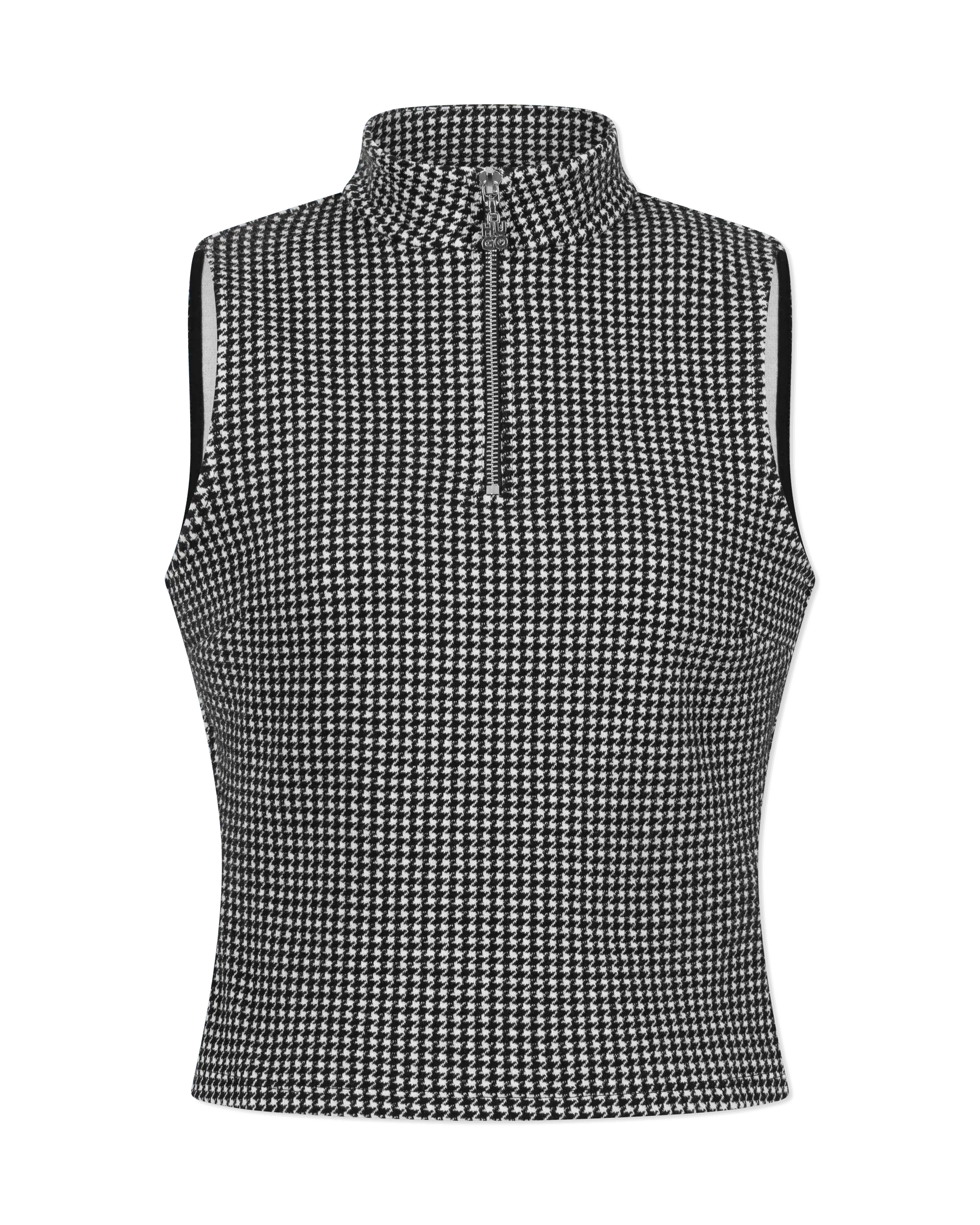 Dohanne Houndstooth Sleeveless Top