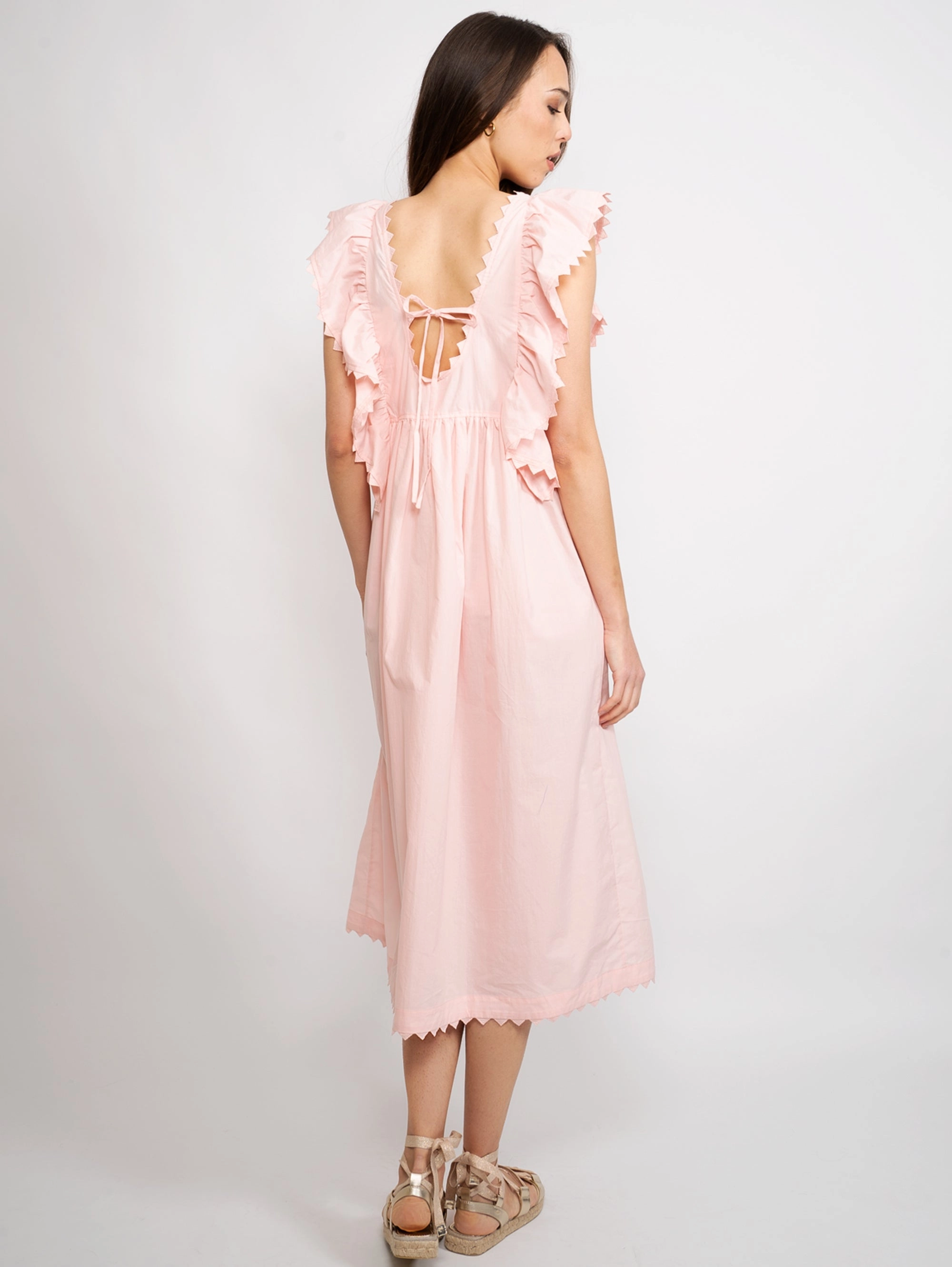 Dress with Pink Frills