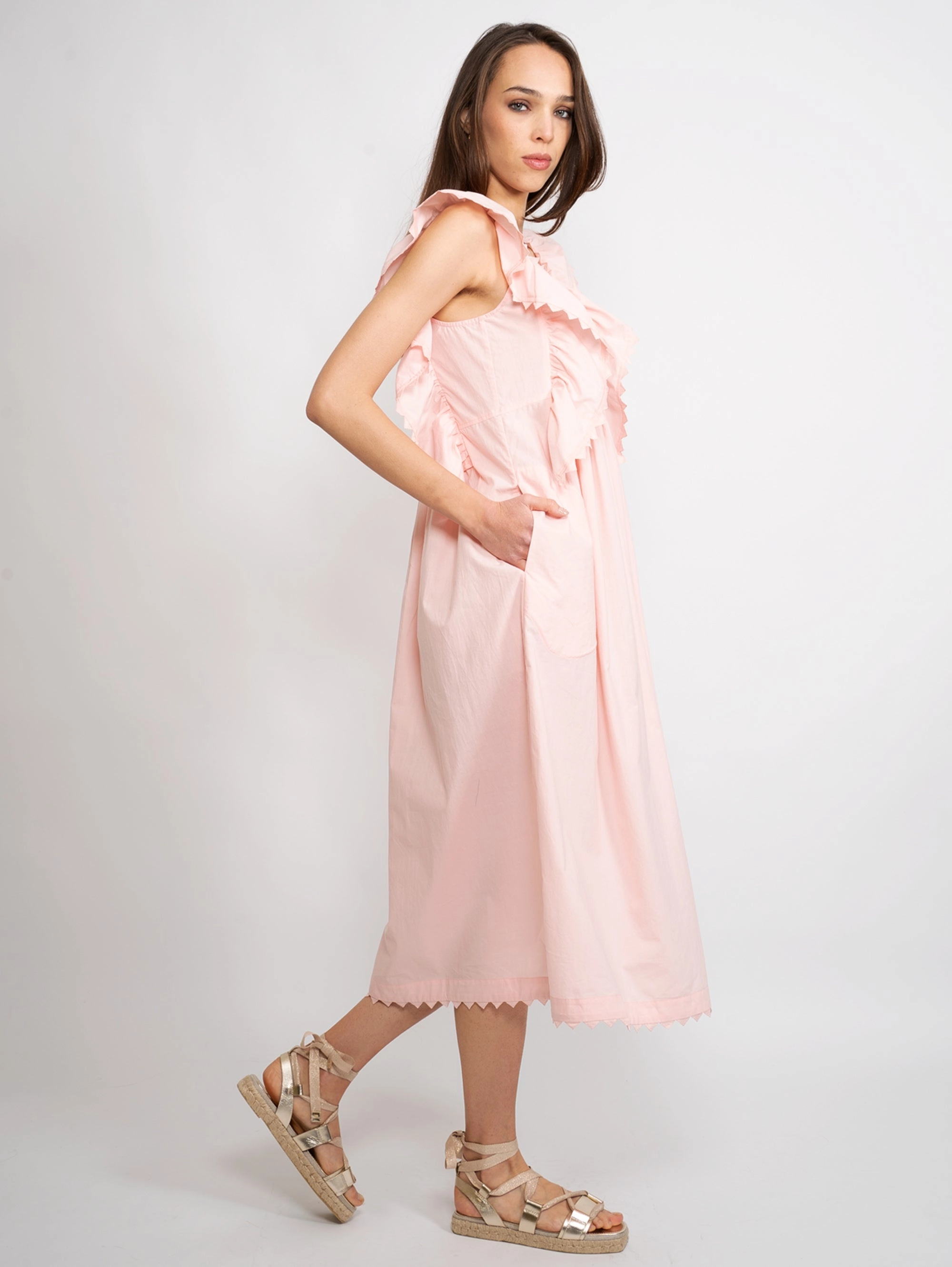 Dress with Pink Frills