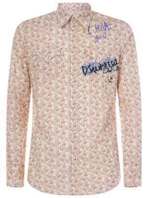 Dsquared2 Graffiti Logo Print Shirt