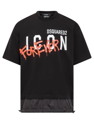Dsquared2 Logo Graffiti Print T-Shirt