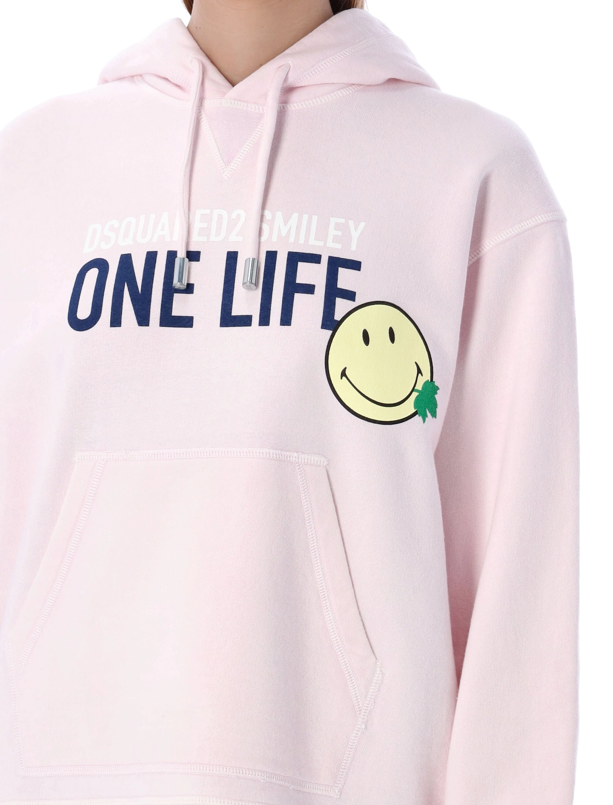 Dsquared2 Slogan Print Drawstring Hoodie