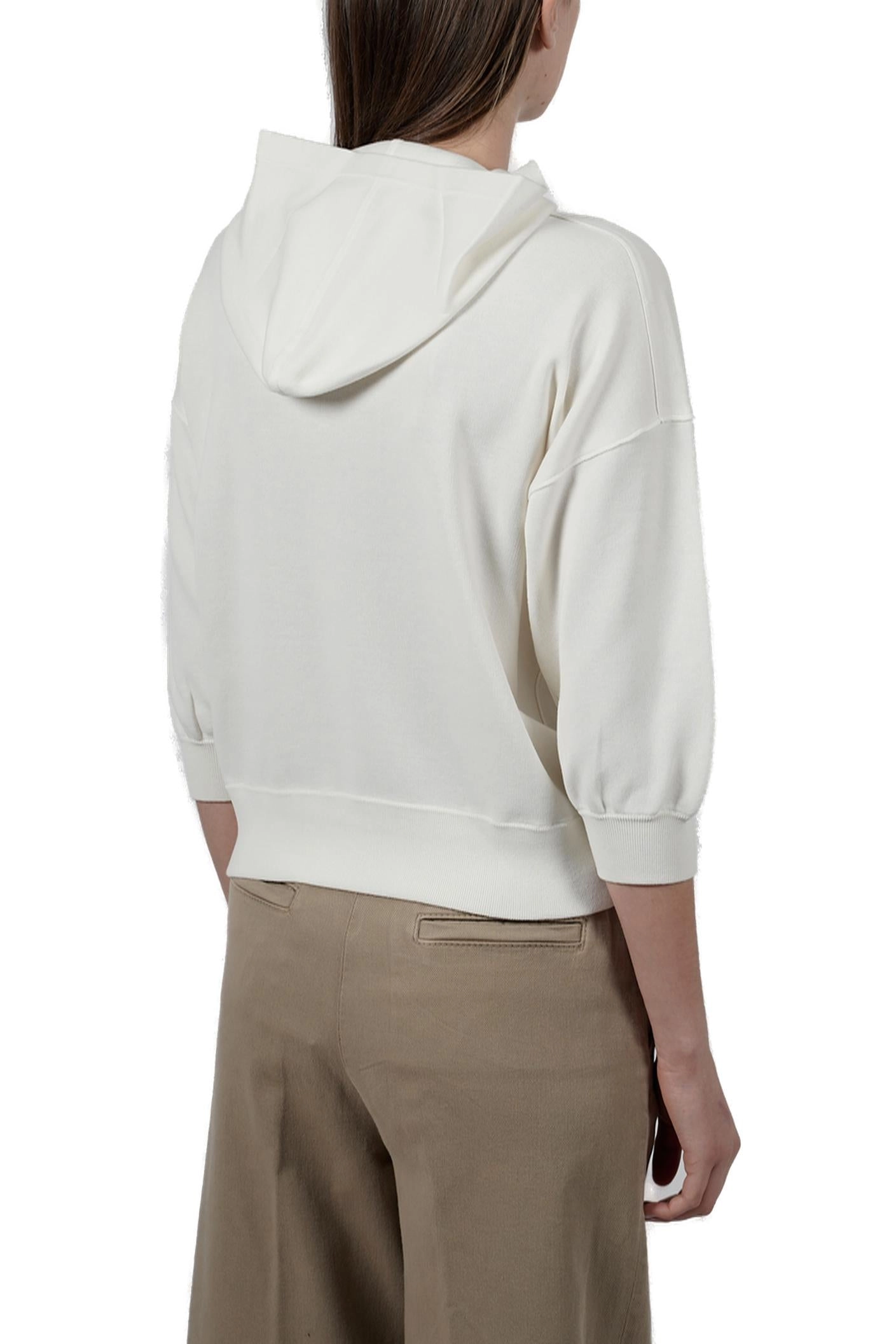 Elisabetta Franchi Logo Embroidered Hoodie