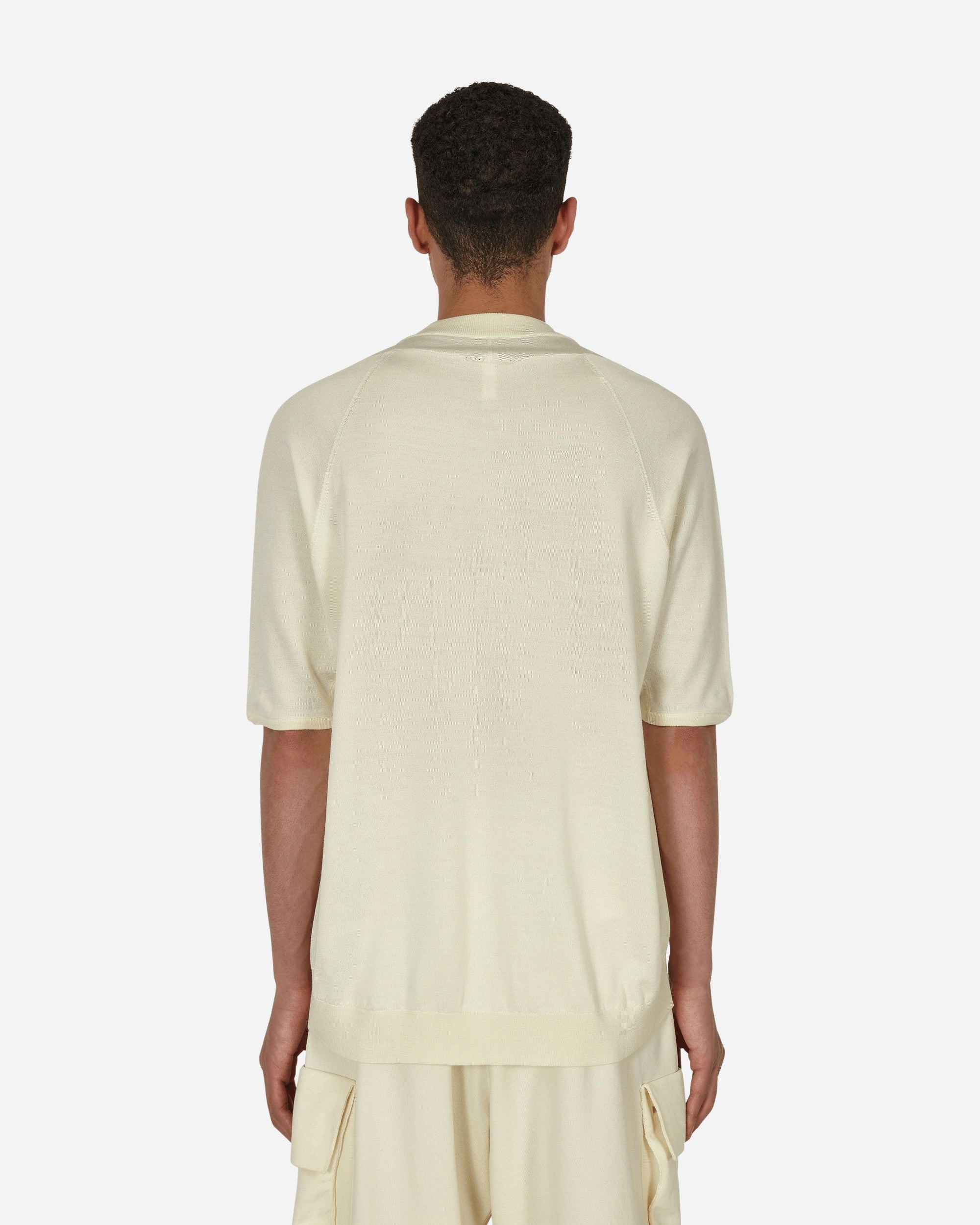 ESC Wool Half-Zip Top White