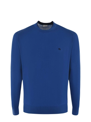 Etro Logo Embroidered Crewneck Sweater