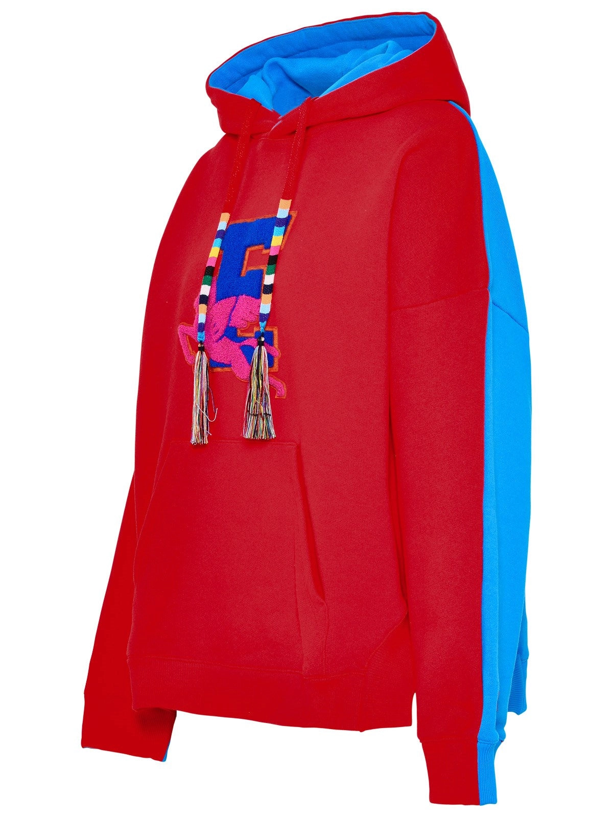 Etro Logo Patch Drawstring Hoodie