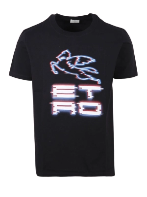 Etro Logo Printed Crewneck T-Shirt