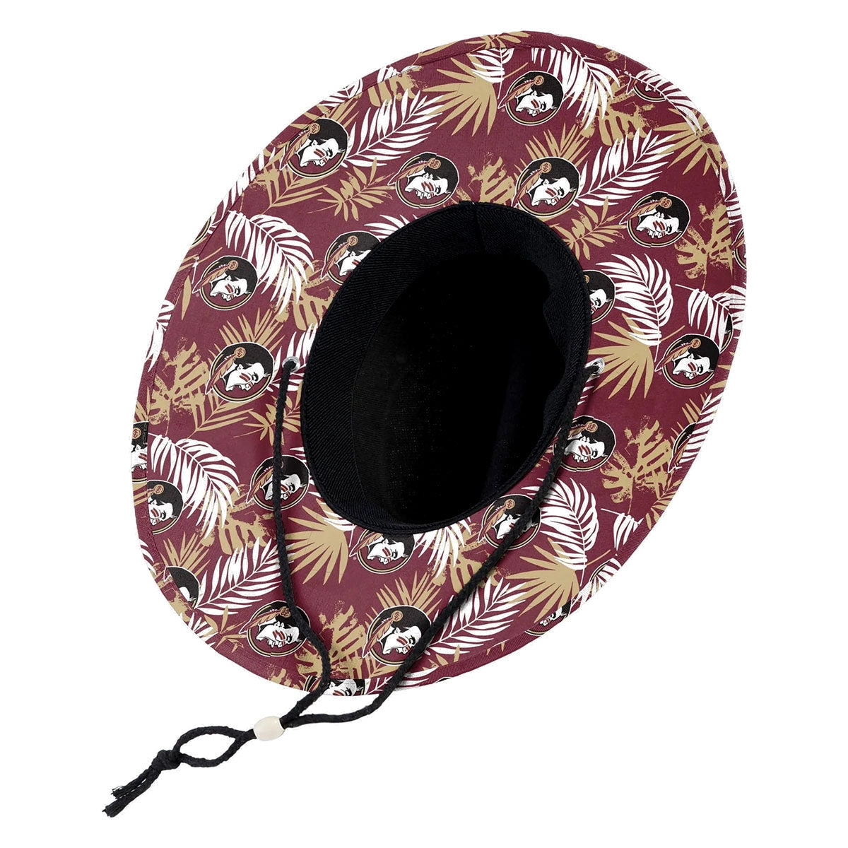 Forever Collectibles Seminole Logo Straw Hat - Black